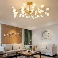 Scandinavian living room chandelier modern simple dining room lamp internet red bedroom lamp personality creative home firefly chandelier