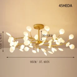 Scandinavian living room chandelier modern simple dining room lamp internet red bedroom lamp personality creative home firefly chandelier