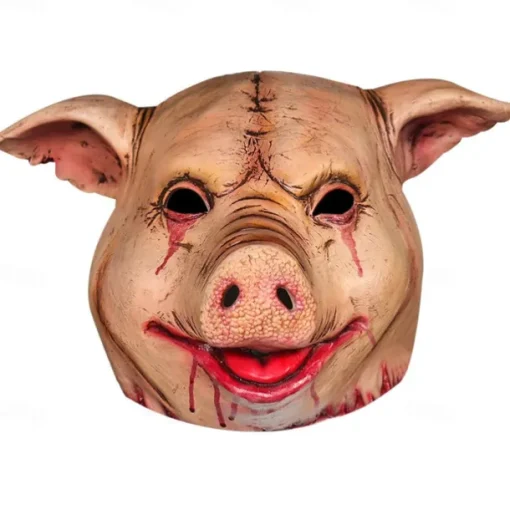 Scary Pig Halloween Mask Halloween Props Saw Funny Scary Costume Adults' Men's Women's Halloween Carnival Mardi Gras Easy Halloween Costumes Dress Up