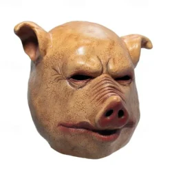 Scary Pig Halloween Mask Halloween Props Saw Funny Scary Costume Adults' Men's Women's Halloween Carnival Mardi Gras Easy Halloween Costumes Dress Up