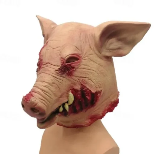 Scary Pig Halloween Mask Halloween Props Saw Funny Scary Costume Adults' Men's Women's Halloween Carnival Mardi Gras Easy Halloween Costumes Dress Up