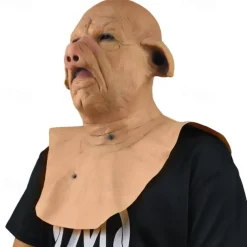 Scary Pig Halloween Mask Halloween Props Saw Funny Scary Costume Adults' Men's Women's Halloween Carnival Mardi Gras Easy Halloween Costumes Dress Up
