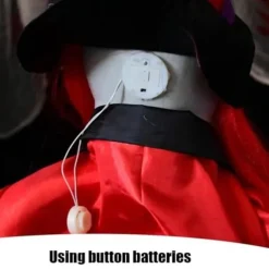 Scary Zombie Clown Halloween Decoration, with Light Up Eyes Sculpture Decorations Perfect for Halloween Party Outdoor Yard Garden Party Indoor Outdoor Decor