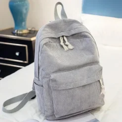 School Backpack Bags For Teenage Girls Backpack Women Bagpack Female Corduroy Bookbag Harajuku Bag, Back to School Gift