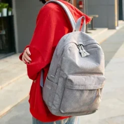 School Backpack Bags For Teenage Girls Backpack Women Bagpack Female Corduroy Bookbag Harajuku Bag, Back to School Gift