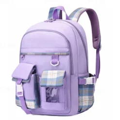 School Backpack Bookbag Multicolor for Student Girls Women Water Resistant Wear-Resistant Large Capacity Polyester Oxford Cloth School Bag Back Pack Satchel 12*5.9*17 inch, Back to School Gift