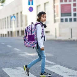 School Backpack Bookbag Multicolor for Student Boys Girls Multi-function Wear-Resistant Large Capacity Nylon School Bag Back Pack Satchel 21.5 inch