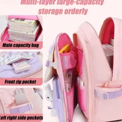School Backpacks Cartoon Kids Backpacks Backpack for Girls Large Capacity Multi-function Back to School Gifts