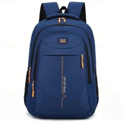 Schoolbag Solid Color for Student Boys Girls Multi-function Wear-Resistant Large Capacity Nylon School Bag Back Pack Satchel 22.06 inch, Back to School Gift