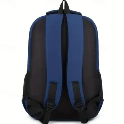 Schoolbag Solid Color for Student Boys Girls Multi-function Wear-Resistant Large Capacity Nylon School Bag Back Pack Satchel 22.06 inch, Back to School Gift