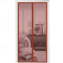 Screen Door Mesh Screen Door Simple Beautiful Screen Window Door Hands Free Magnetic Door Screen Automatic Closing Summer Curtain Net