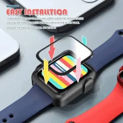Screen Protector Film for iWatch Ultra/Ultra 2 Series 9 8 7 6 SE 5 4 3 2 1 for Apple Watch 49mm 44mm 40mm Soft / Tempered glass Protective Accessories（3/1pcs film）