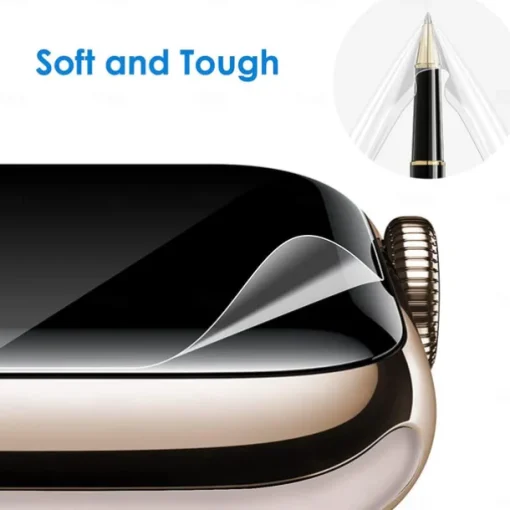 Screen Protector Film for iWatch Ultra/Ultra 2 Series 9 8 7 6 SE 5 4 3 2 1 for Apple Watch 49mm 44mm 40mm Soft / Tempered glass Protective Accessories（3/1pcs film）