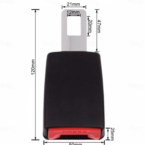 Seat Belt Silencer Clip Safety Belt Buckle Seat Belt Extender 45 Steel Seat Belt Clip Extension Plug Seatbelt Clip for Only 20mm-22mm Tongue