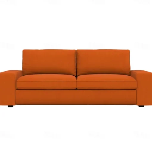 3-seat Sofa Cover Quilted 100% Cotton Slipcovers Solid Color KIVcover LITB PRIME cover