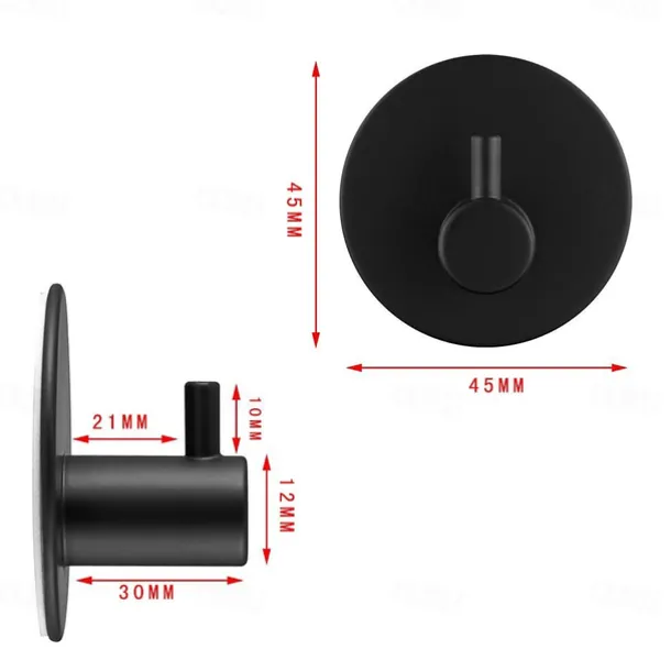 Self Adhesive Toilet Paper Holder and 4pcs Robe Hooks Stainless Steel Contemporary Bathroom Accessory Set Wall Mounted