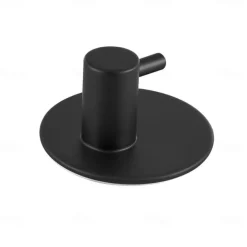 Self Adhesive Toilet Paper Holder and 4pcs Robe Hooks Stainless Steel Contemporary Bathroom Accessory Set Wall Mounted