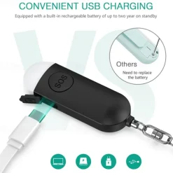 Self Defense Women Alarm 130dB Girl Security Protect Alert Personal Safety Scream Loud Keychain Emergency Alarm