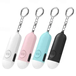 Self Defense Women Alarm 130dB Girl Security Protect Alert Personal Safety Scream Loud Keychain Emergency Alarm
