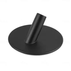 Self-adhesive Hooks 4 pack Durable 304 Stainless Steel Wall Hangers Waterproof for Bathroom and Door Black