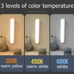 Sensor Lamp for Indoor with Remote Control USB Rechargeable Lamp Three-Gear Dimming Dormitory Light Study Reading Light Office Computer Cabinet Bedroom Bedside Lamp