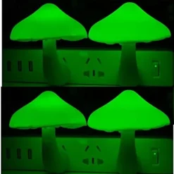 Sensor LED Night Light Plug in Lamp Mushroom Night Light 7-Color Changing Magic Mini Pretty Mushroom-Shaped Night Lights for Adults Kids NightLight