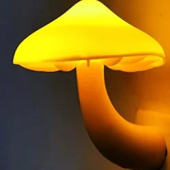 Sensor LED Night Light Plug in Lamp Mushroom Night Light 7-Color Changing Magic Mini Pretty Mushroom-Shaped Night Lights for Adults Kids NightLight