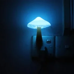 Sensor LED Night Light Plug in Lamp Mushroom Night Light 7-Color Changing Magic Mini Pretty Mushroom-Shaped Night Lights for Adults Kids NightLight