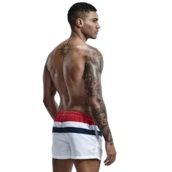 SEOBEAN® Men's Swim Trunks Swim Shorts Quick Dry Board Shorts Bathing Suit with Pockets Drawstring Swimming Surfing Beach Water Sports Stripes Spring Summer / Micro-elastic