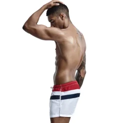 SEOBEAN® Men's Swim Trunks Swim Shorts Quick Dry Board Shorts Bathing Suit with Pockets Drawstring Swimming Surfing Beach Water Sports Stripes Spring Summer / Micro-elastic