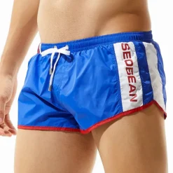 SEOBEAN® Men's Swim Trunks Swim Shorts Quick Dry Board Shorts Bathing Suit with Pockets Mesh Lining Drawstring Swimming Surfing Beach Water Sports Patchwork Summer / Stretchy