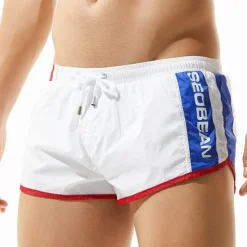 SEOBEAN® Men's Swim Trunks Swim Shorts Quick Dry Board Shorts Bathing Suit with Pockets Mesh Lining Drawstring Swimming Surfing Beach Water Sports Patchwork Summer / Stretchy