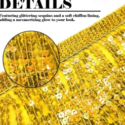 Sequin Skirt Fringe Wrap Skirts Sparkly Belly Dance Hip Scarf Tassel Skirt Party Rave Costume for Women Girls