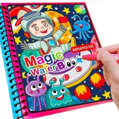 1Set Children Painting Drawing Toys Reusable Coloring Book Magic Water Drawing Book Sensory Early Education Toys For Kids