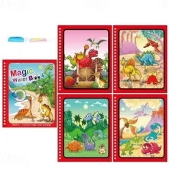 1Set Children Painting Drawing Toys Reusable Coloring Book Magic Water Drawing Book Sensory Early Education Toys For Kids
