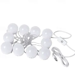 1set LED Makeup Mirror Light Vanity LED Light Bulbs Cosmetic Lighted Make up Mirrors Bulb Bright Lights Wall Lamp for Dressing Table