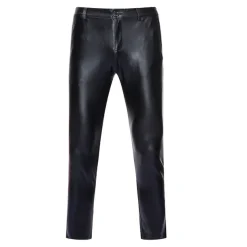 Set with Shiny Metallic Straight Leg Pants 2 PCS Disco Outfits 1980s Men's Sequins Cosplay Costume Masquerade Party Evening Club Performance
