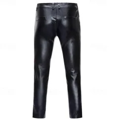 Set with Shiny Metallic Straight Leg Pants 2 PCS Disco Outfits 1980s Men's Sequins Cosplay Costume Masquerade Party Evening Club Performance