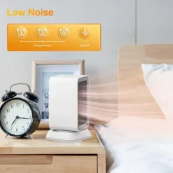 Shaking Head Silent Heating Small Heater Fan Rapid Heating Intelligent Temperature Control Home Office Desk Electric Heater