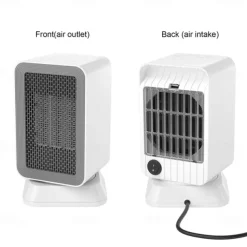 Shaking Head Silent Heating Small Heater Fan Rapid Heating Intelligent Temperature Control Home Office Desk Electric Heater