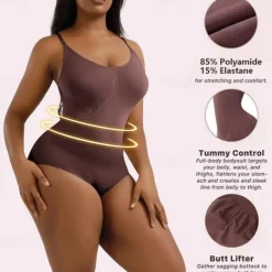Shapewear for Women Tummy Control Full Bust Body Shaper Bodysuit Butt Lifter Thigh Slimmer