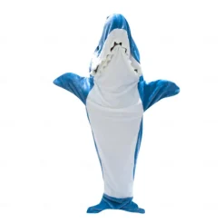 Shark Blanket Kigurumi Pajamas Sofa Blanket for Adults' Unisex Cute Christmas Halloween Carnival Easy Halloween Costumes
