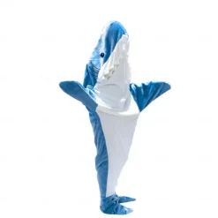 Shark Blanket Kigurumi Pajamas Sofa Blanket for Adults' Unisex Cute Christmas Halloween Carnival Easy Halloween Costumes