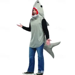 Shark Carnival Costume Cosplay Costume Halloween Group Family Costumes Kid's Adults' Men's Boys Funny Costume Halloween Carnival Masquerade Easy Carnival Costume