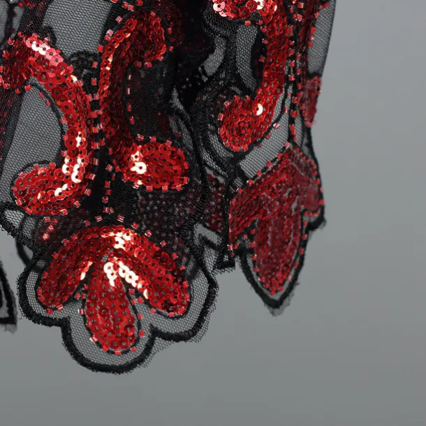 Shawl & Wrap Women's Wedding Guest Wraps Bolero Sparkle & Shine 1920s Elegant Short Sleeve Tulle Wedding Wraps With Beading For Wedding Summer dress to impress