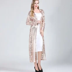 Shawl & Wrap Women's Wrap Elegant Bridal Long Sleeve Tulle Wedding Wraps With Split Joint For Wedding Summer