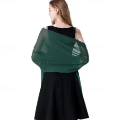 Shawl Wraps for Women Wedding Evening Chiffon Soft Shawls for Wedding Guest Bridal Scarf