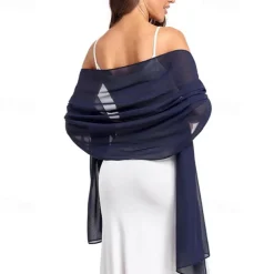 Shawl Wraps for Women Wedding Evening Chiffon Soft Shawls for Wedding Guest Bridal Scarf