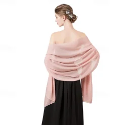 Shawl Wraps for Women Wedding Evening Chiffon Soft Shawls for Wedding Guest Bridal Scarf