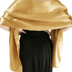 Shawls and Wraps for Evening Dresses Satin Women Long Scarf Wedding Guest Shawl